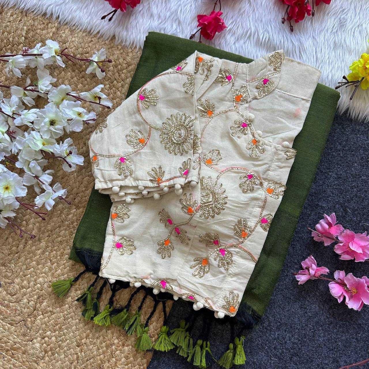 Ynf Khadi Cotton KESH405 HK19 Sarees Diwali Collections Festive Collections Wholesale Cotton Sarees Festive Sarees Sarees With Blouse Manufacturer