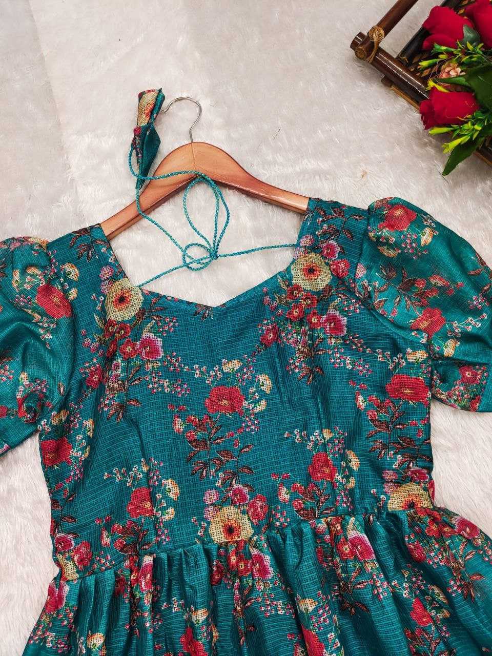 Ynf Kota Chex KESH368 KOTA CHEX MAXI Suits & Dresses Wholesale Maxi Dresses Evening Dresses Printed Dresses Manufacturer