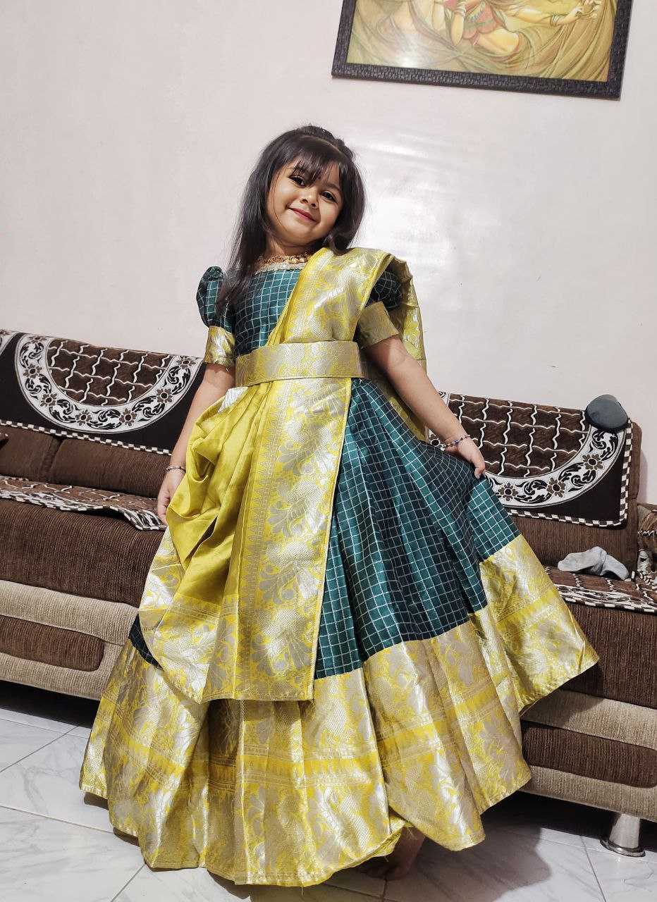 Ynf Lichi Silk RIN161 RPVR02 Kids Wear Wedding Collections Festive Collections Wholesale Kids Lehenga Kids Lehenga Choli Baby Girl Lehenga Manufacturer