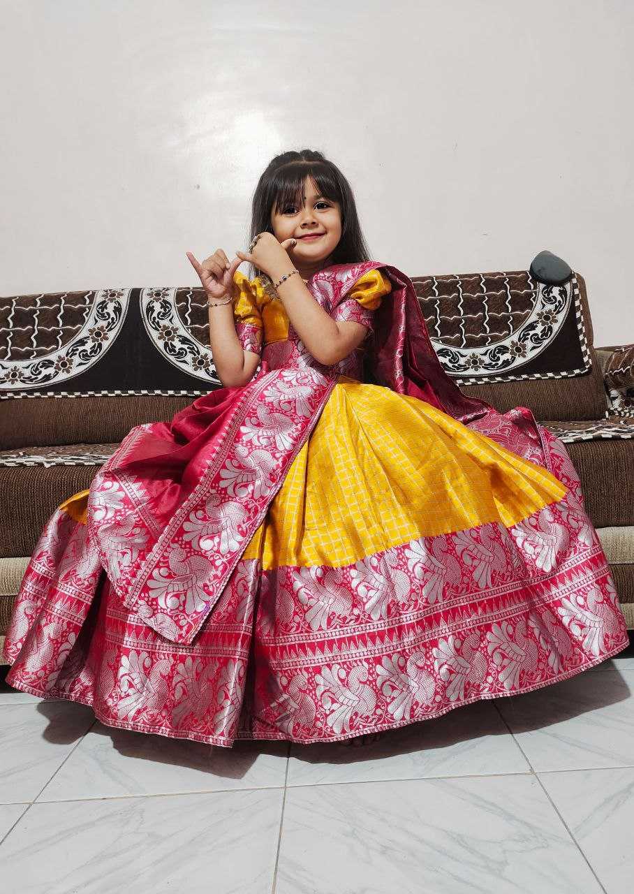 Ynf Lichi Silk RIN161 RPVR02 Kids Wear Wedding Collections Festive Collections Wholesale Kids Lehenga Kids Lehenga Choli Baby Girl Lehenga Manufacturer