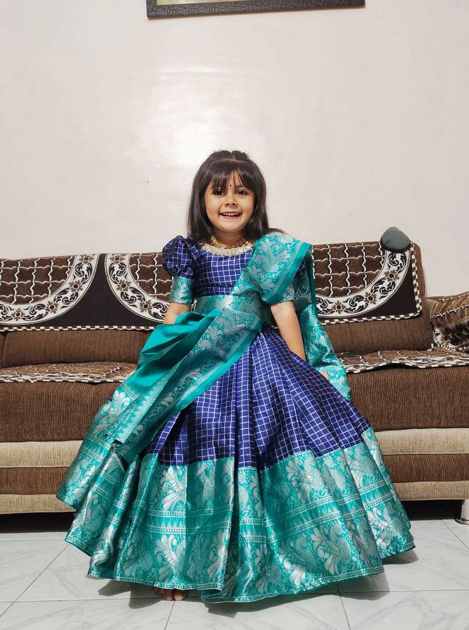 Ynf Lichi Silk RIN161 RPVR02 Kids Wear Wedding Collections Festive Collections Wholesale Kids Lehenga Kids Lehenga Choli Baby Girl Lehenga Manufacturer