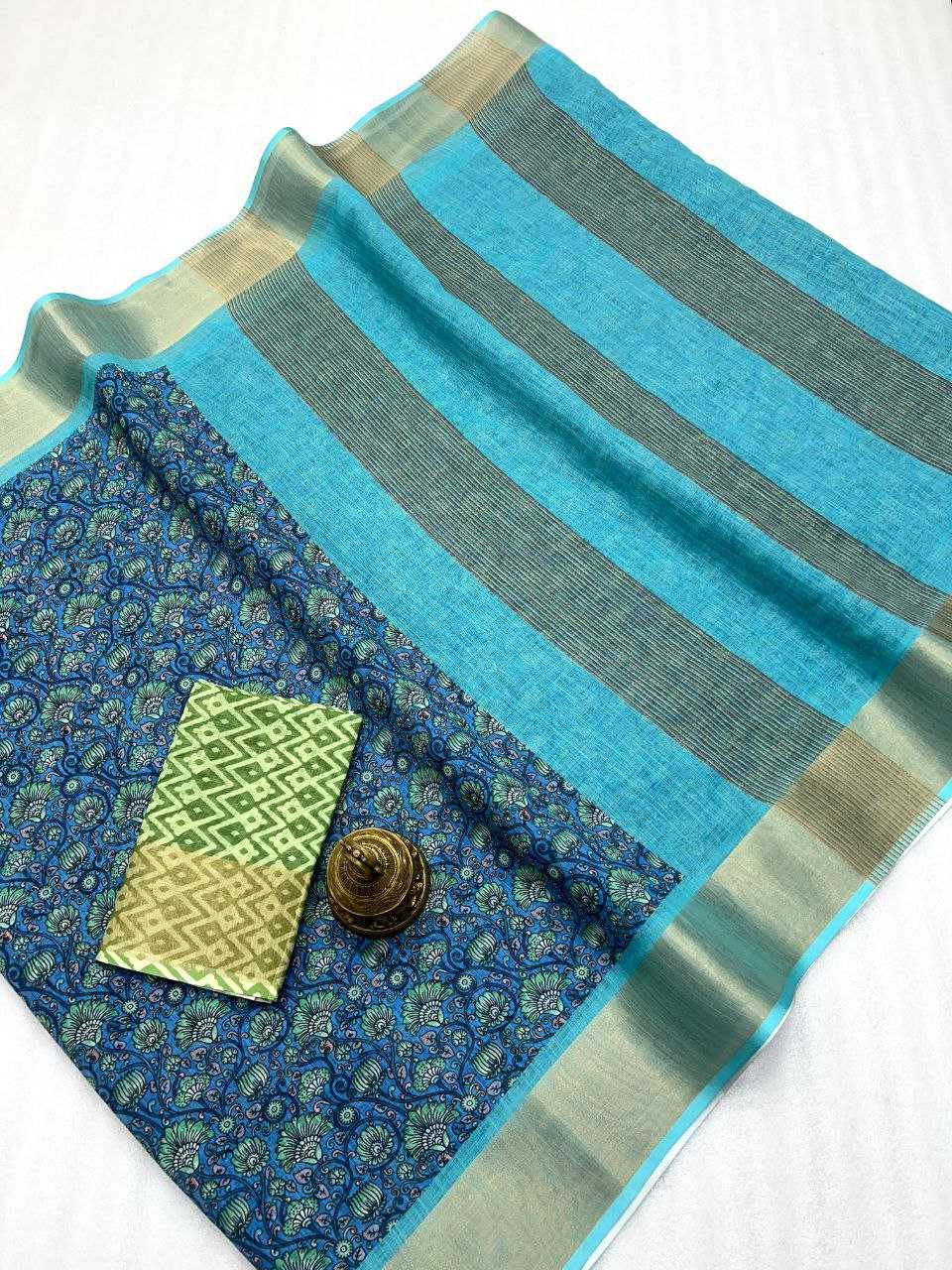 Ynf Linen KESH223 533 Sarees Wholesale Fancy Sarees Printed Sarees Linen Sarees Manufacturer