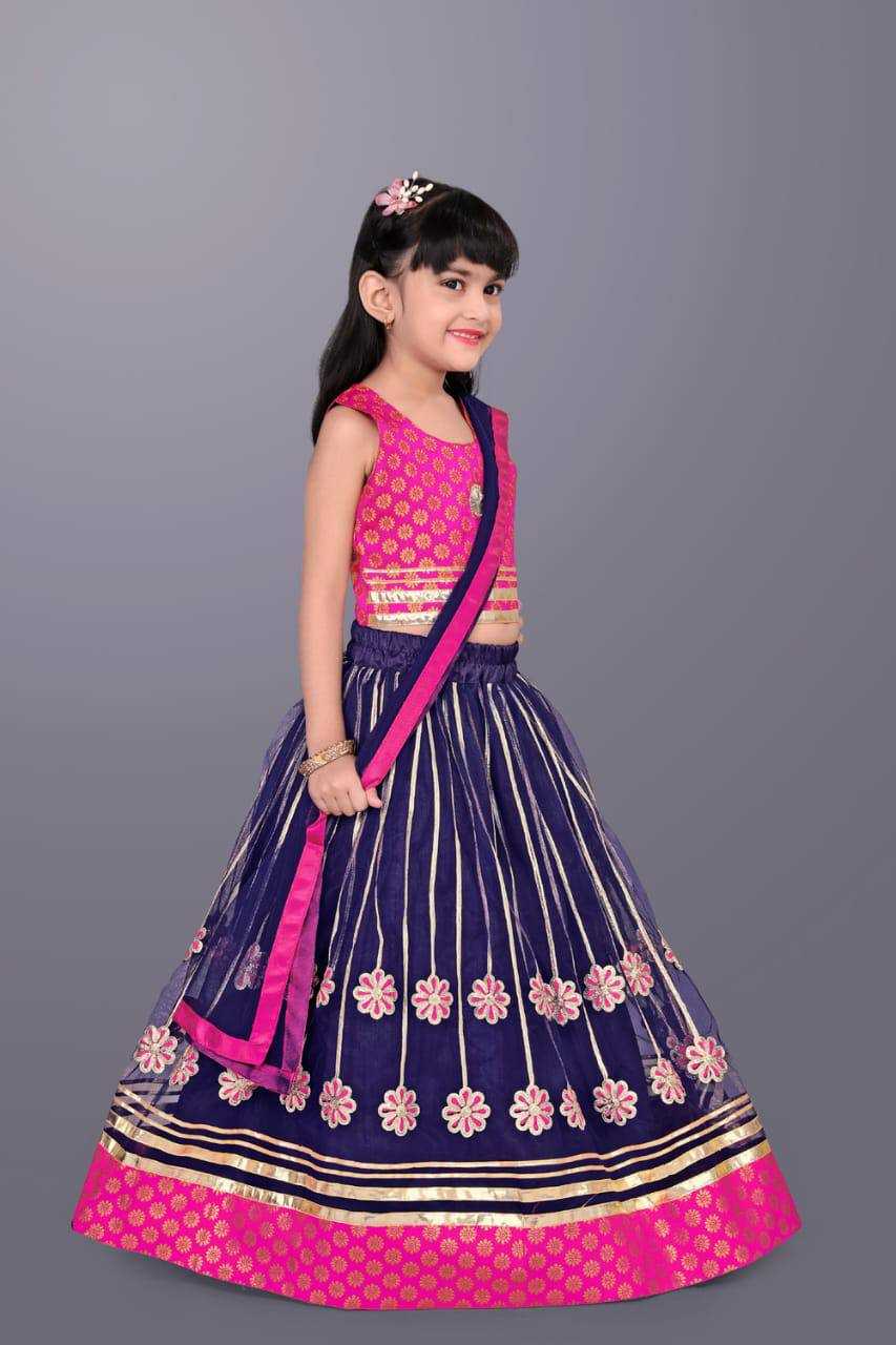 Ynf Net KESH358 SHE18 Kids Wear Diwali Collections Festive Collections Wholesale Embroidered Frock Kids Designer Frock Kids Lehenga Choli Manufacturer