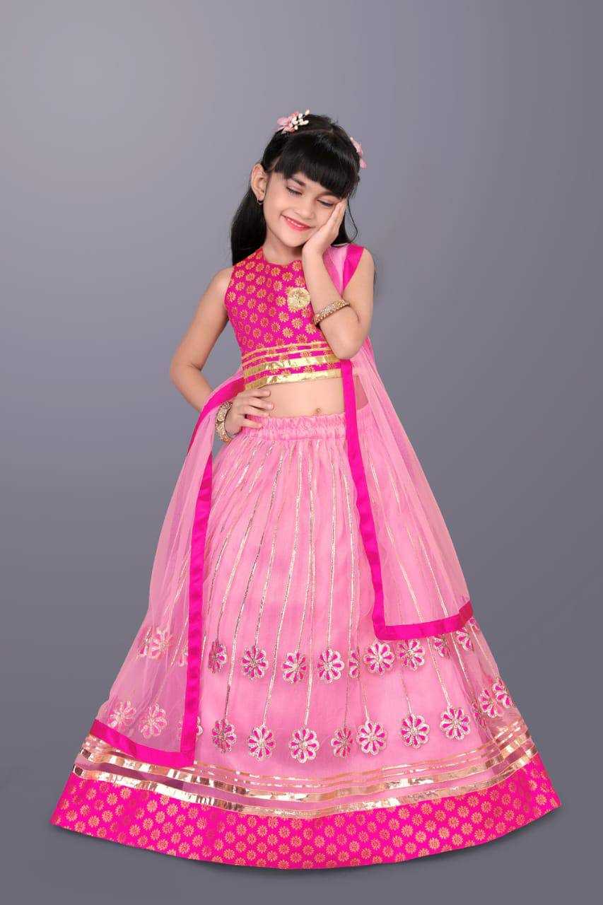 Ynf Net KESH358 SHE18 Kids Wear Diwali Collections Festive Collections Wholesale Embroidered Frock Kids Designer Frock Kids Lehenga Choli Manufacturer