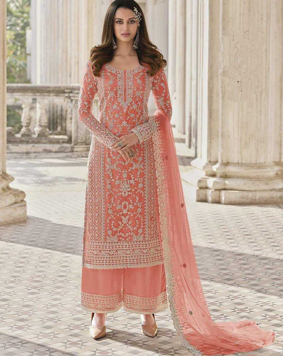 Ynf Net KESH414 1124 Suits & Dresses Wedding Collections Festive Collections Wholesale Embroidery Suits Palazzo Suit Net Suit Manufacturer