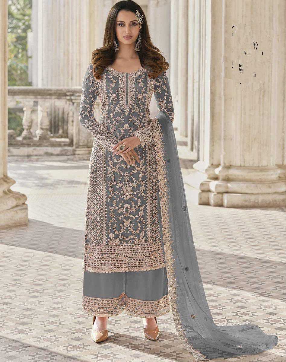 Ynf Net KESH414 1124 Suits & Dresses Wedding Collections Festive Collections Wholesale Embroidery Suits Palazzo Suit Net Suit Manufacturer