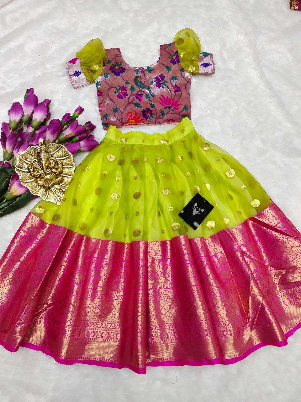 Ynf Organza Silk RIN161 RPVR01 Kids Wear Wholesale Kids Lehenga Kids Lehenga Choli Baby Girl Lehenga Manufacturer