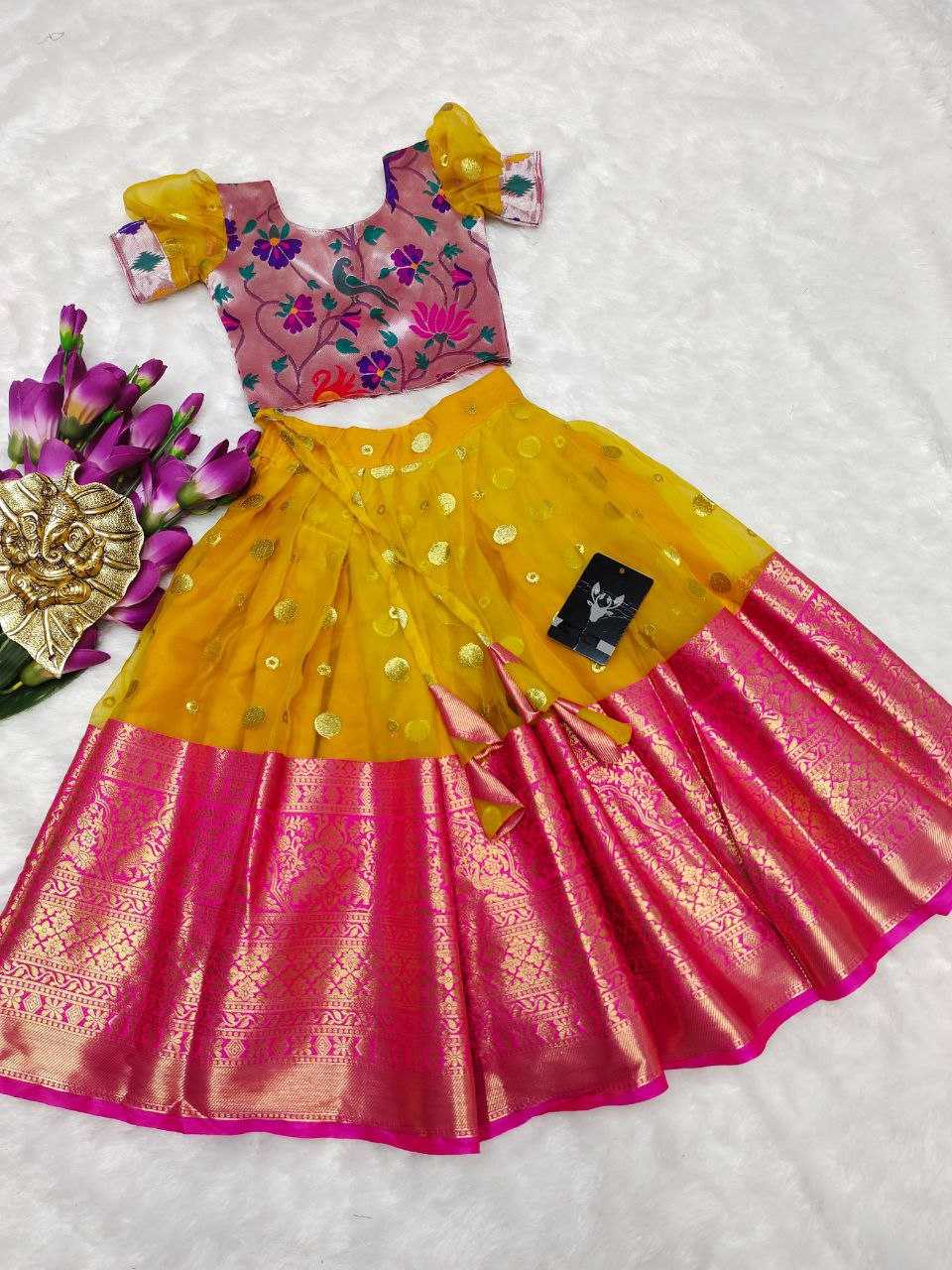 Ynf Organza Silk RIN161 RPVR01 Kids Wear Wholesale Kids Lehenga Kids Lehenga Choli Baby Girl Lehenga Manufacturer