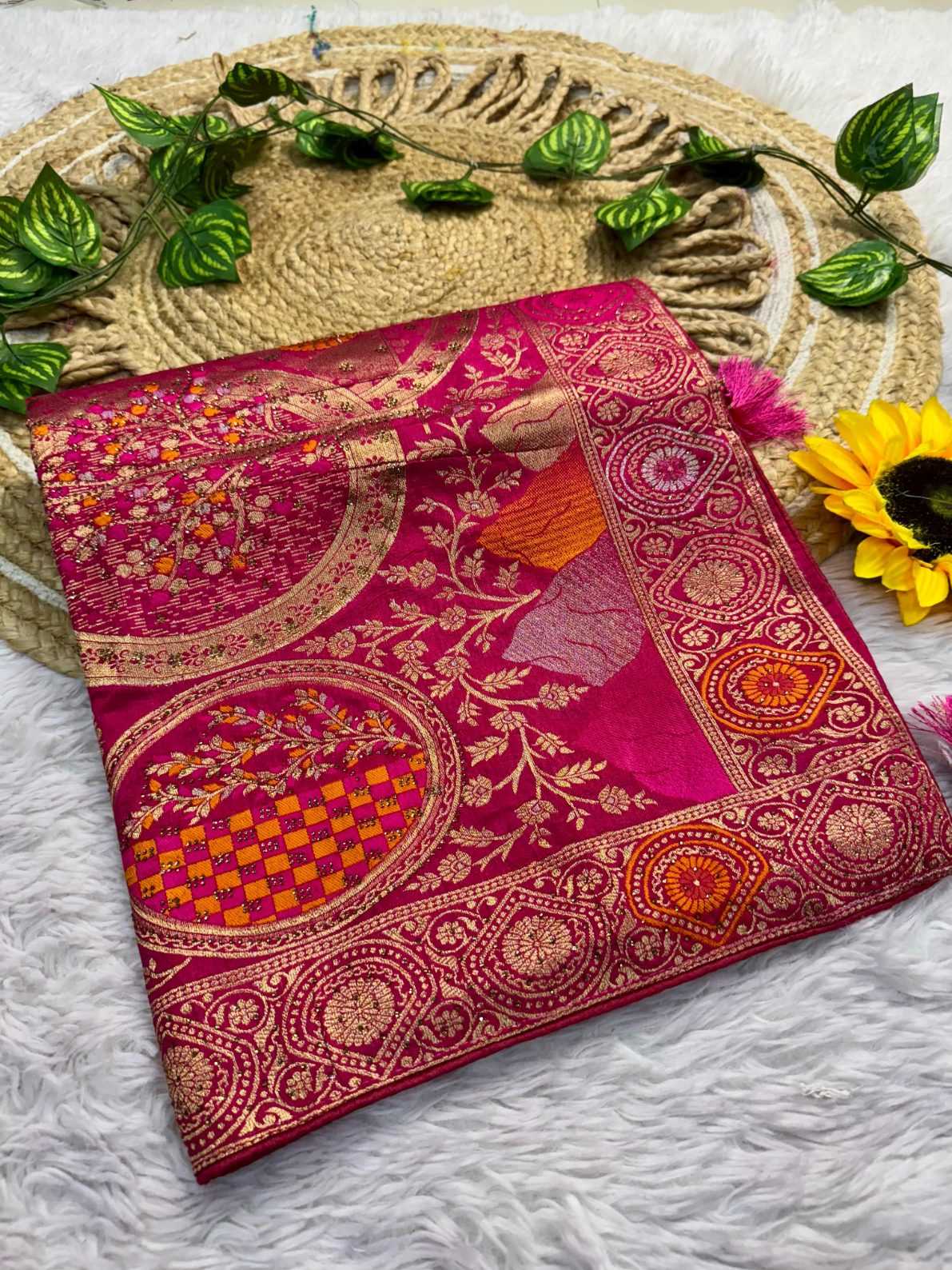 Ynf Pashmina KESH126 asika Sarees Wholesale Fancy Sarees Printed Sarees Bandhani Sarees Manufacturer