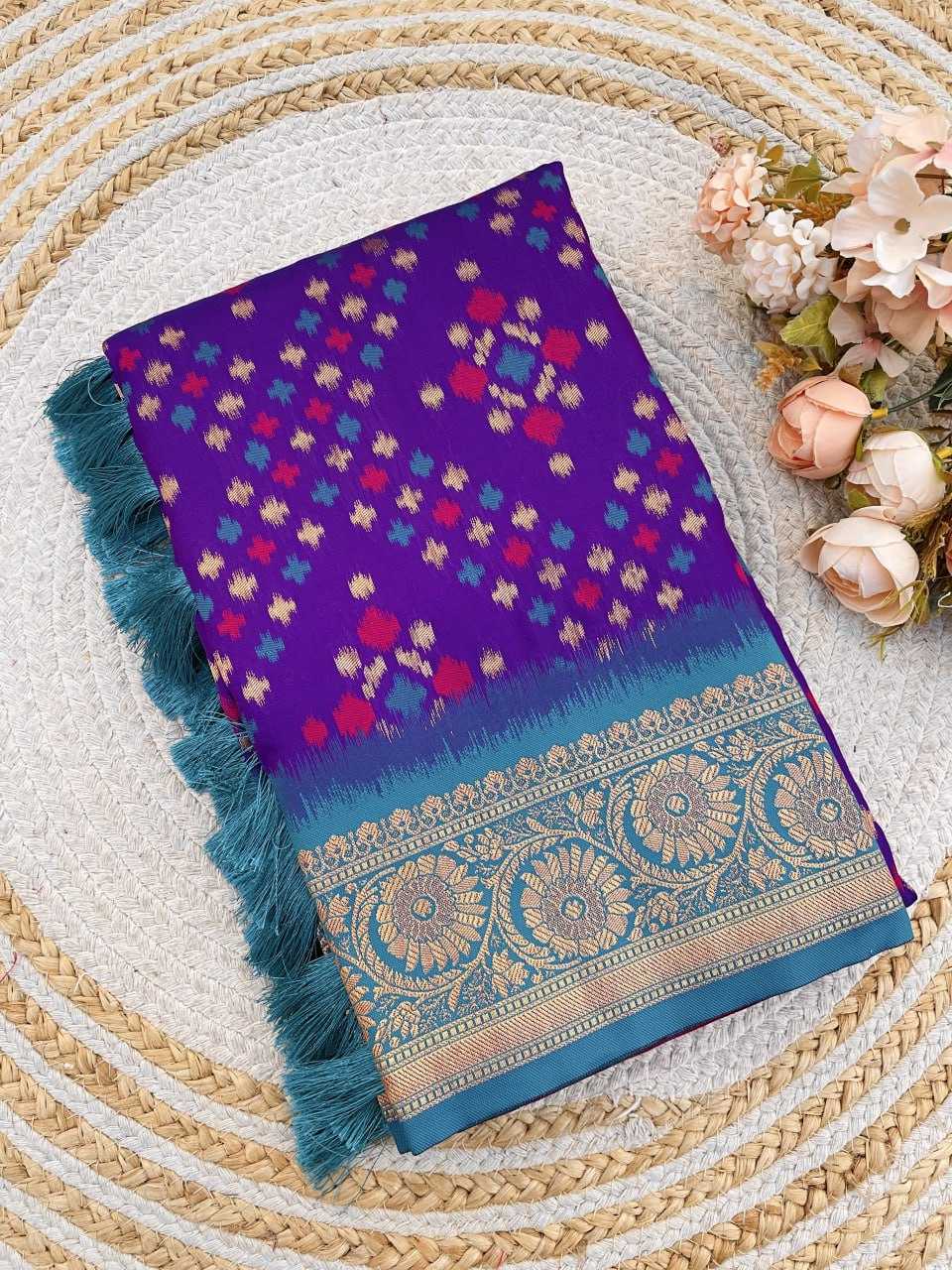 Ynf Patola Silk RIN116 IKKAT PATOLA Silk Sarees Wholesale Patola Sarees Ikkat Silk Sarees Zari Border Silk Sarees Manufacturer