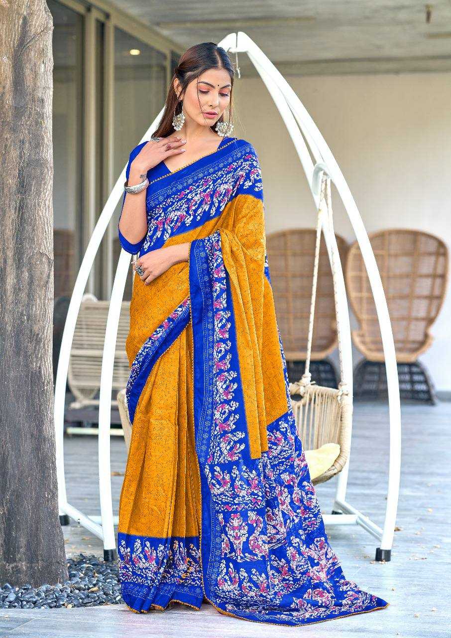 Ynf Pure Cotton KESH244 BATIK QUEEN Sarees Wedding Collections Festive Collections Wholesale Party Wear Sarees Fancy Sarees Cotton Sarees Manufacturer