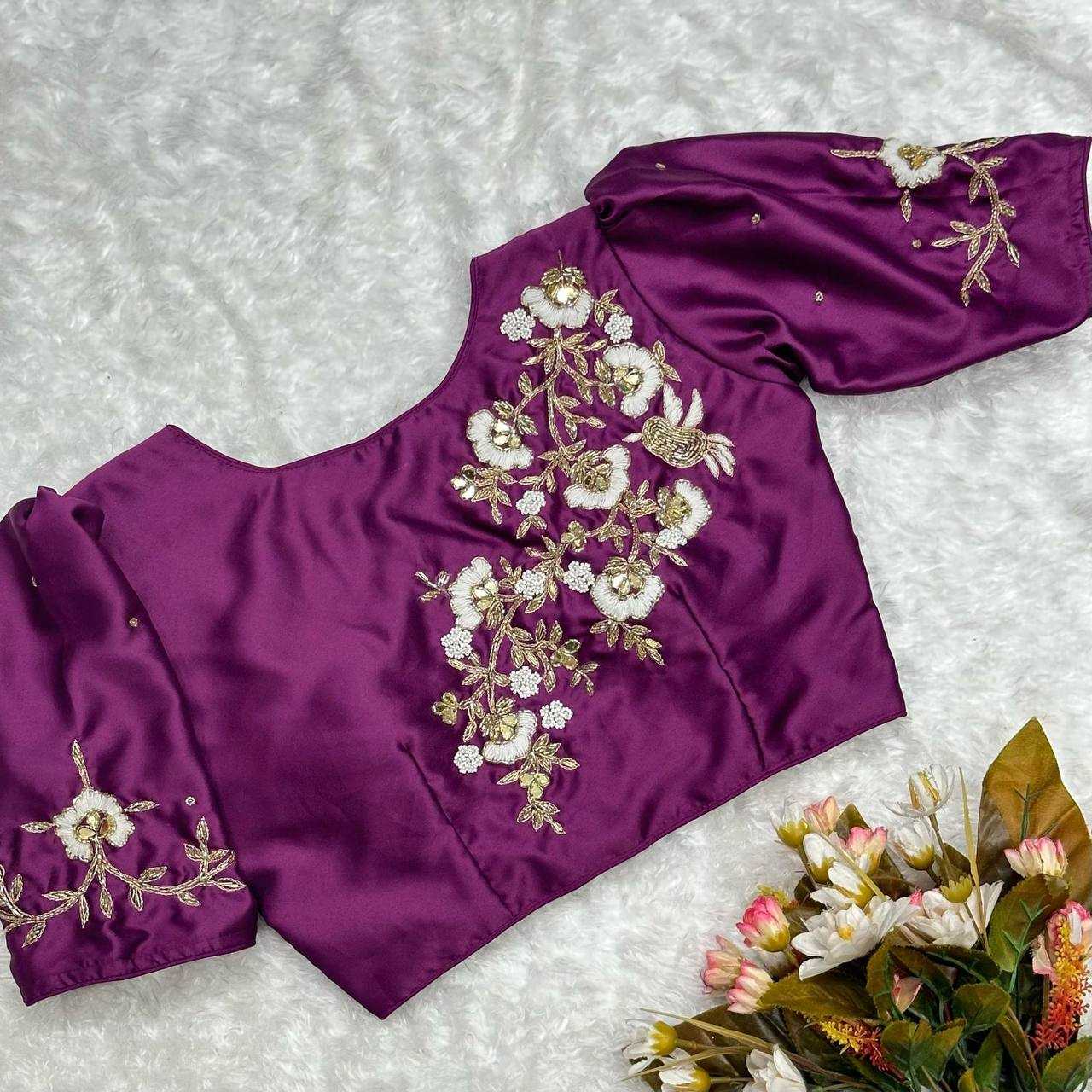 Ynf Pure Silk KESH116 HHB-15 Readymade Blouses Wholesale Blouse V-Neck Blouses Silk Blouse Manufacturer