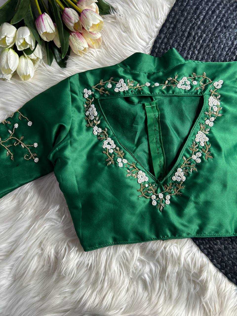 Ynf Pure Silk KESH116 WMF07 Readymade Blouses Wholesale V-Neck Blouses Designer Blouse Silk Blouse Manufacturer