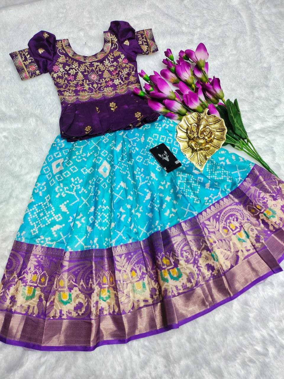 Ynf Pure Silk RIN161 RPVR17 Kids Wear Wholesale Kids Lehenga Kids Lehenga Choli Baby Girl Lehenga Manufacturer