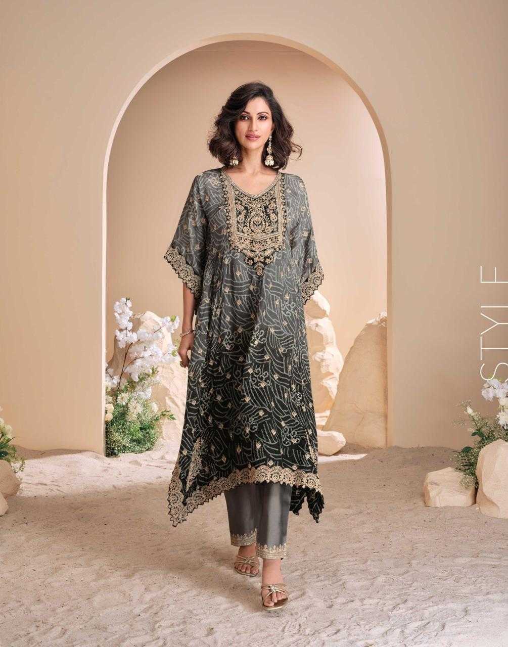 Ynf Pure Viscos RIN111 JHOOMAR Suits & Dresses Wholesale Handloom Suits Silk Dresses Kaftan Dresses Manufacturer