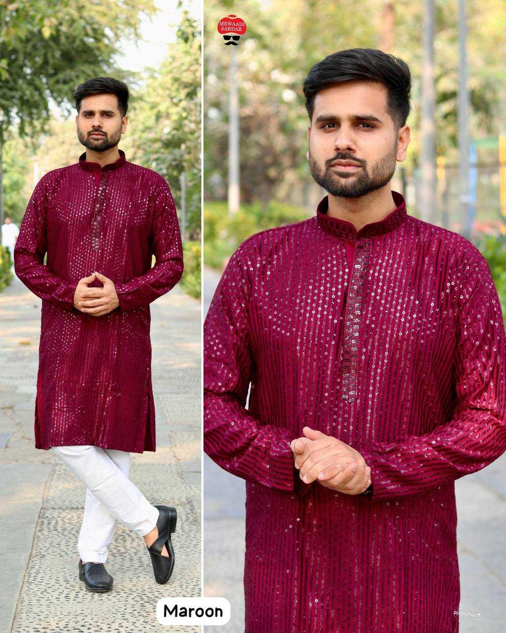 Ynf Rayon RIN125 Riwaaz 4.0 Mens Wear Diwali Collections Festive Collections Wholesale Mens Kurta Pyjama Men Wedding kurta Embroidered Kurta Pajama Manufacturer