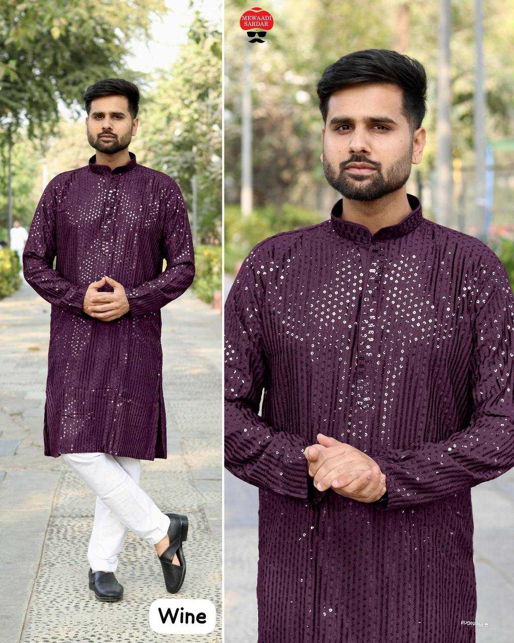 Ynf Rayon RIN125 Riwaaz 4.0 Mens Wear Diwali Collections Festive Collections Wholesale Mens Kurta Pyjama Men Wedding kurta Embroidered Kurta Pajama Manufacturer