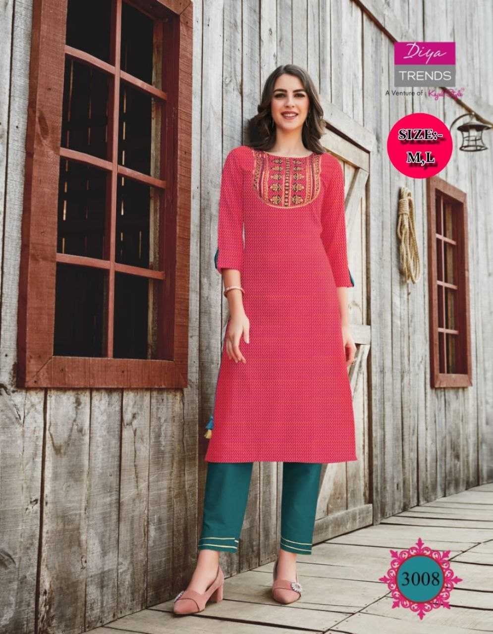 Ynf Reyon Cotton KESH354 GMR14 Kurti Wholesale Casual Kurtis Workwear Kurtis Embroidered Kurtis Manufacturer