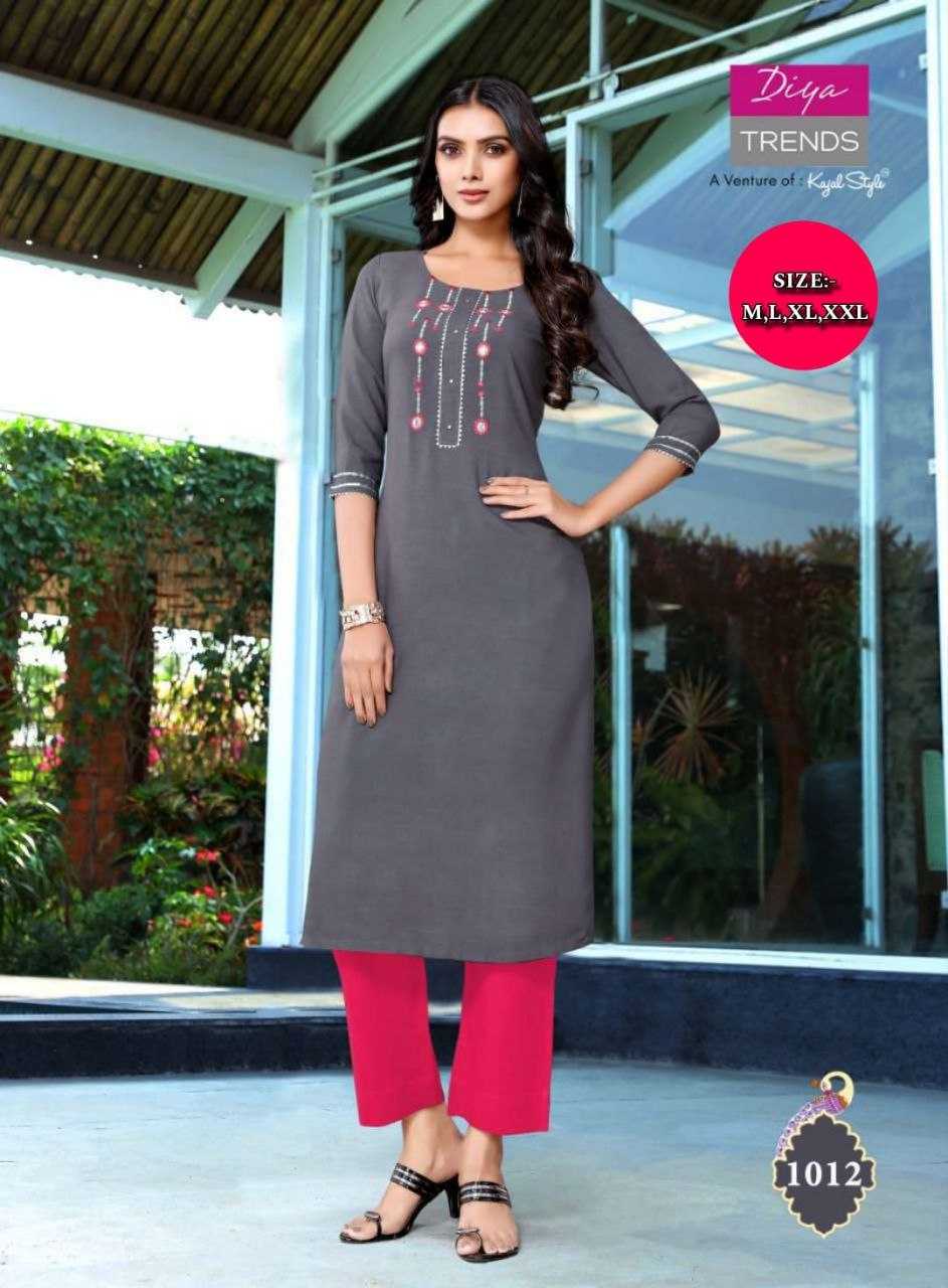 Ynf Reyon Cotton KESH354 GMR14 Kurti Wholesale Casual Kurtis Workwear Kurtis Embroidered Kurtis Manufacturer