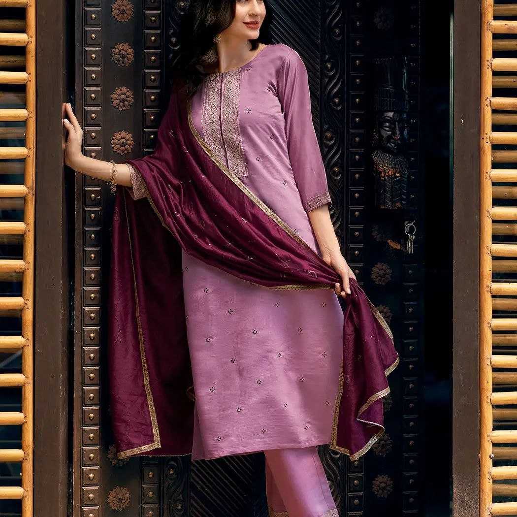 Ynf Silk KESH354 FIZA VOL.1 Suits & Dresses Wholesale Ladies Suits Embroidery Suits Chanderi Suit Manufacturer