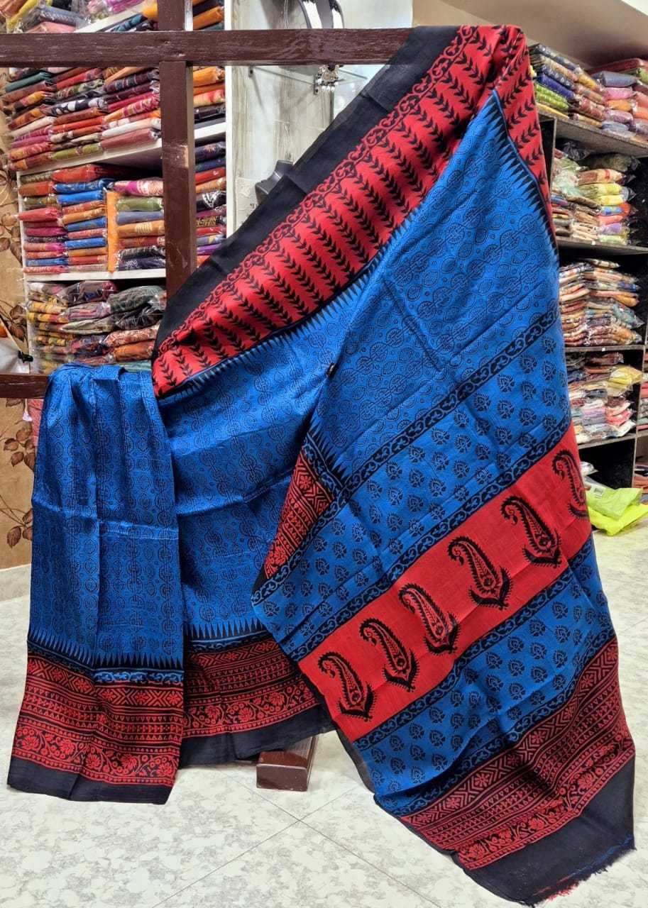 Ynf Silk KESH418 MKD50 Sarees Silk Sarees Festive Collections Wholesale Fancy Sarees Block Print Sarees Festival Silk Sarees Manufacturer