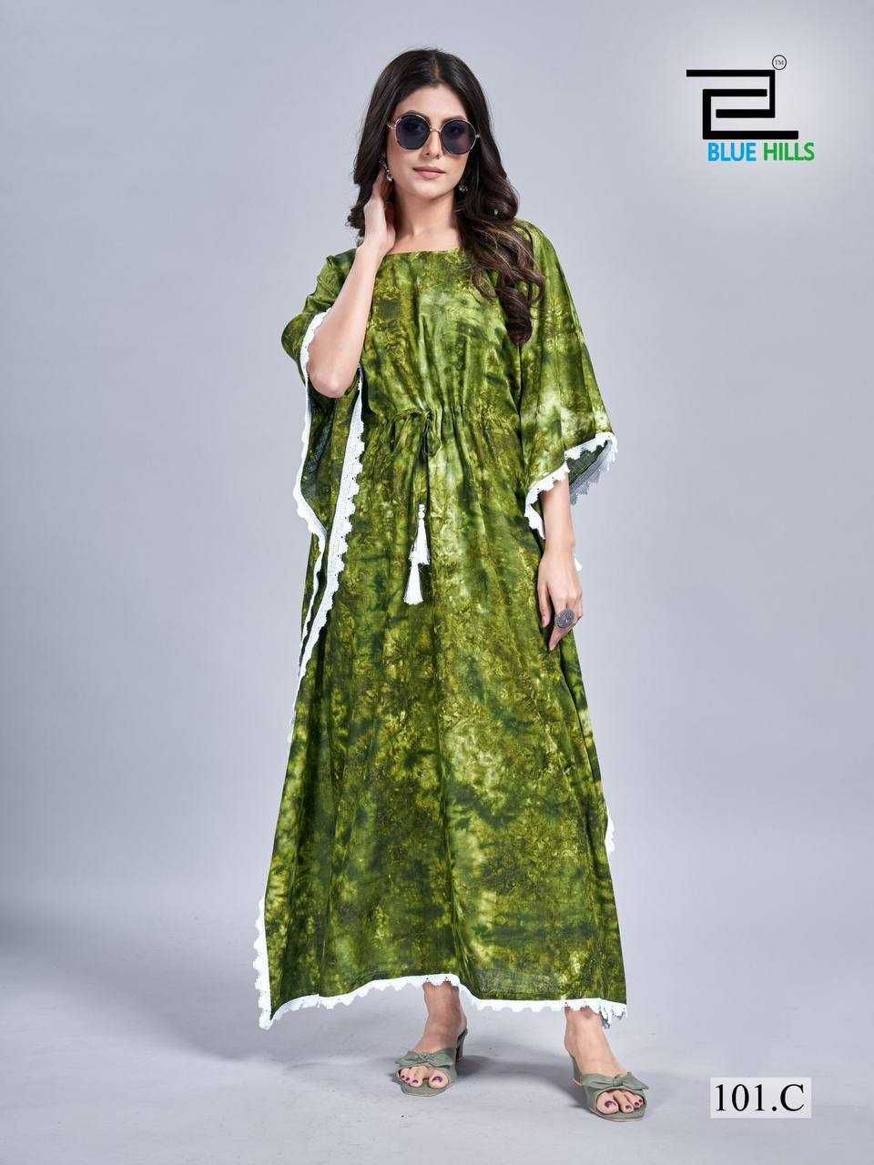 Ynf Slub Reyon RIN125 Kaftan dress vol 1 Suits & Dresses Western Wears Festive Collections Wholesale Casual Dresses Printed Dresses Kaftan Dresses Manufacturer