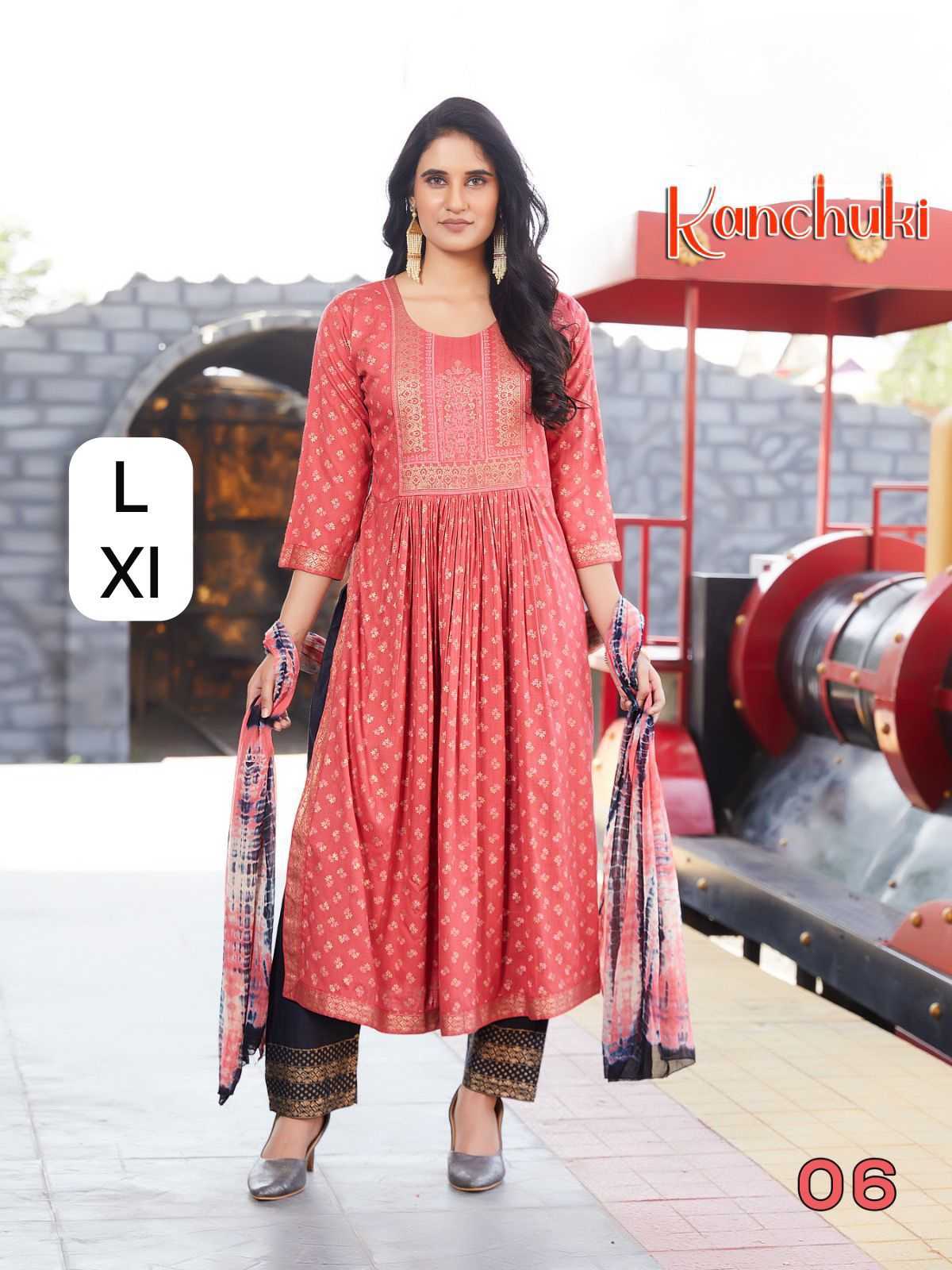 Ynf Slubby KESH175 DVF KANCHUKI Suits & Dresses Wholesale Ladies Suits Dresses Printed Dresses Manufacturer