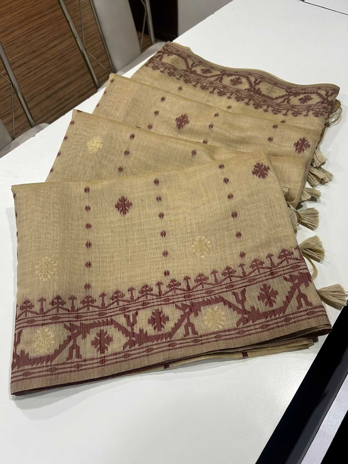 Ynf Soft Cotton KESH165 MUGA COTTON JAMDANI 5 Sarees Wholesale Designer Sarees Butta Sarees Cotton Sarees Manufacturer