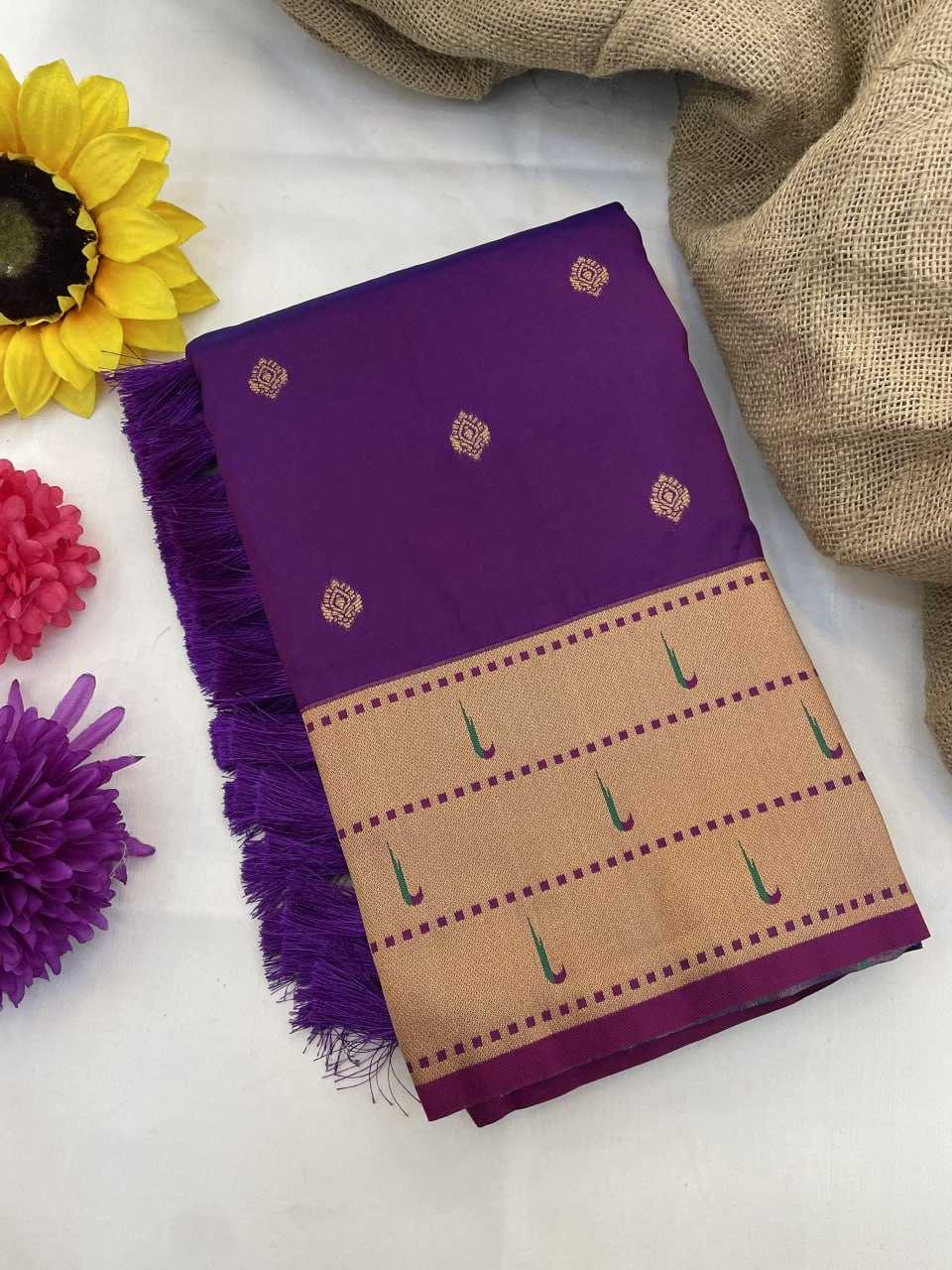 Ynf Soft Silk RIN116 REW70 Silk Sarees Wholesale Paithani Sarees Soft Silk Sarees Brocade Sarees Manufacturer