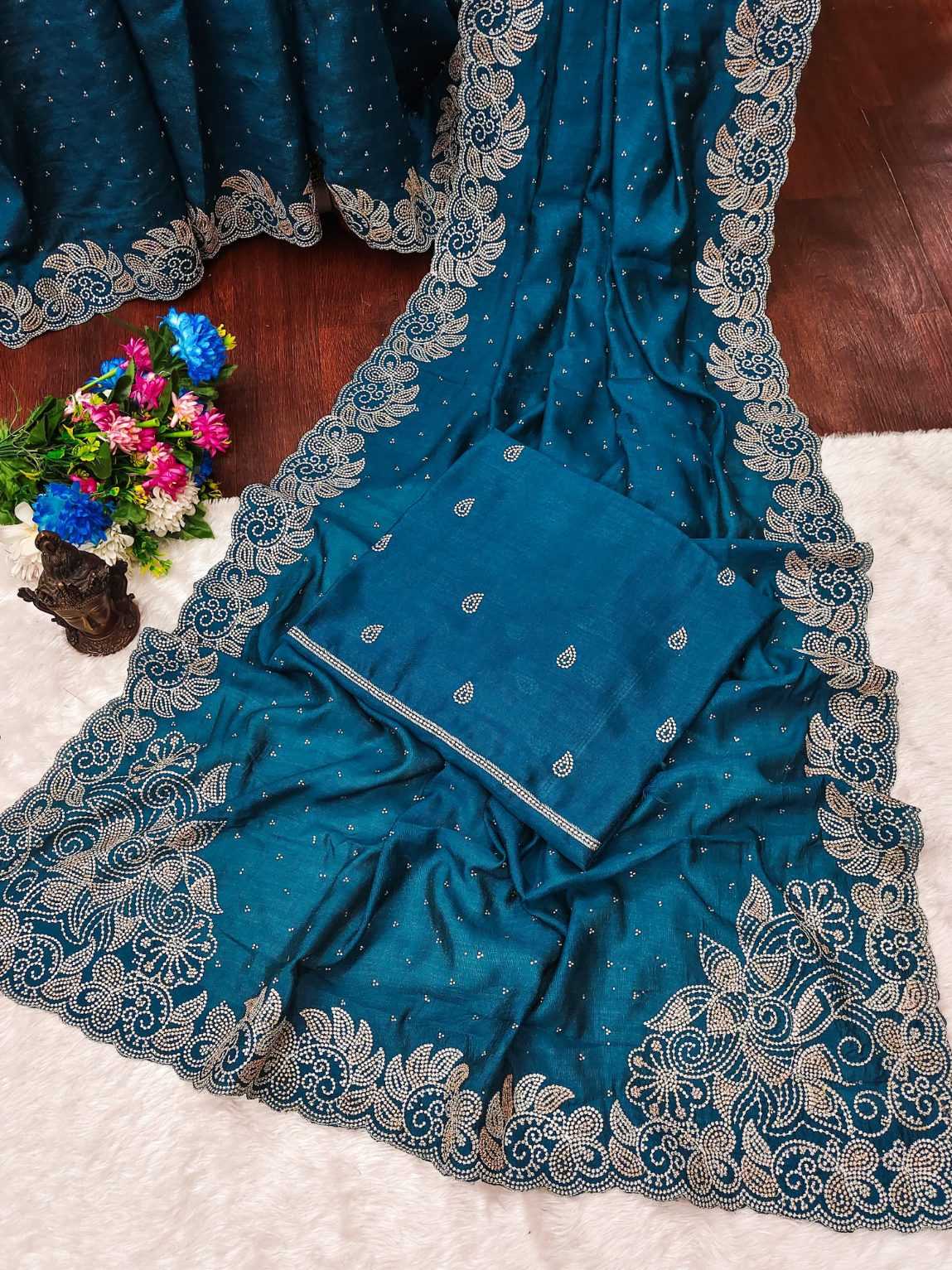 Ynf Soft Silk RIN118 RGK01 Sarees Wedding Collections Festive Collections Wholesale Embroidered Sarees Swarovski Sarees Silk Sarees Manufacturer