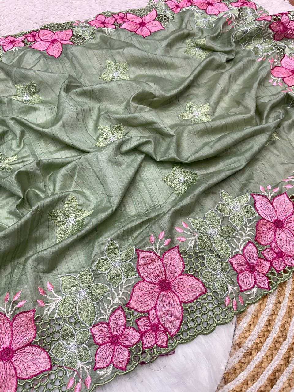 Ynf Soft Silk RIN143 527 Sarees Diwali Collections Festive Collections Wholesale Embroidered Sarees Cutwork Saree Silk Sarees Manufacturer