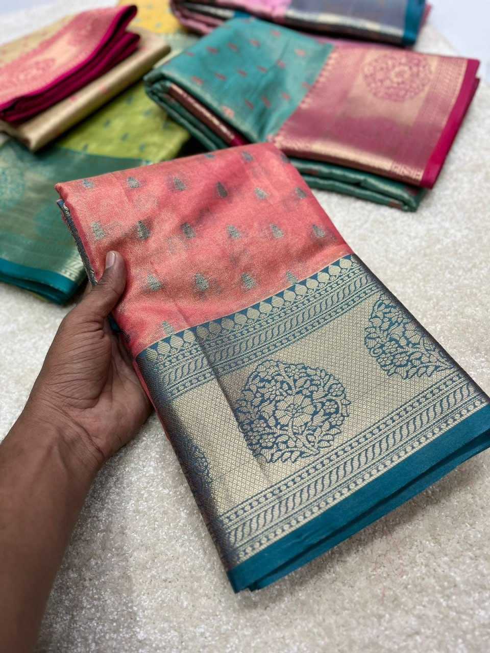 Ynf Tissue RIN116 MEXICAN - 1 Sarees Wholesale Kanchipuram Sarees Traditional Sarees Zari Sarees Manufacturer