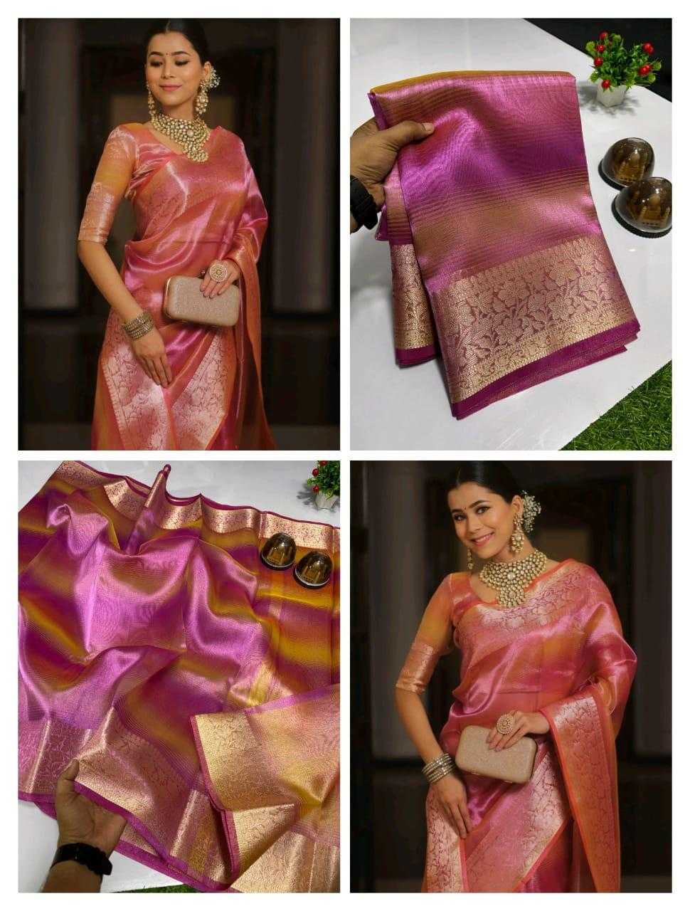 Ynf Tissue Silk KESH418 MKD25 Sarees Bollywood Collections Festive Collections Wholesale Fancy Sarees Tissue Silk Saree Festive Sarees Manufacturer