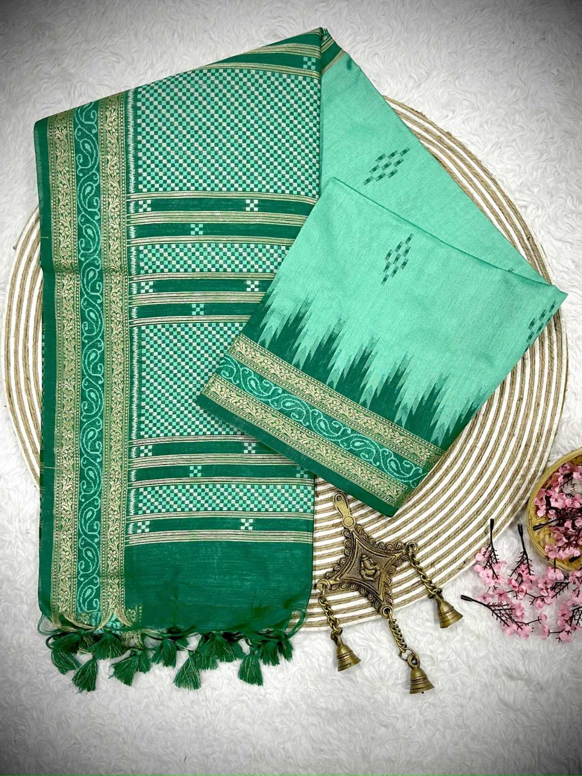 Ynf Tussar Silk KESH101 ANT07 Sarees Wholesale Ikkat Saree Traditional Sarees Tussar Sarees Manufacturer