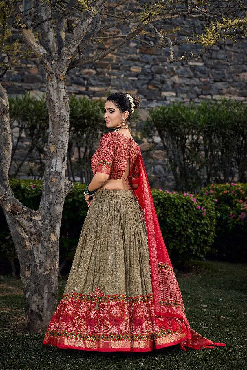 Ynf Tussar Silk KESH187 Tulsi Lehengas Wedding Collections Festive Collections Wholesale Fancy Lehenga Wedding Lehenga Printed Lehenga Manufacturer