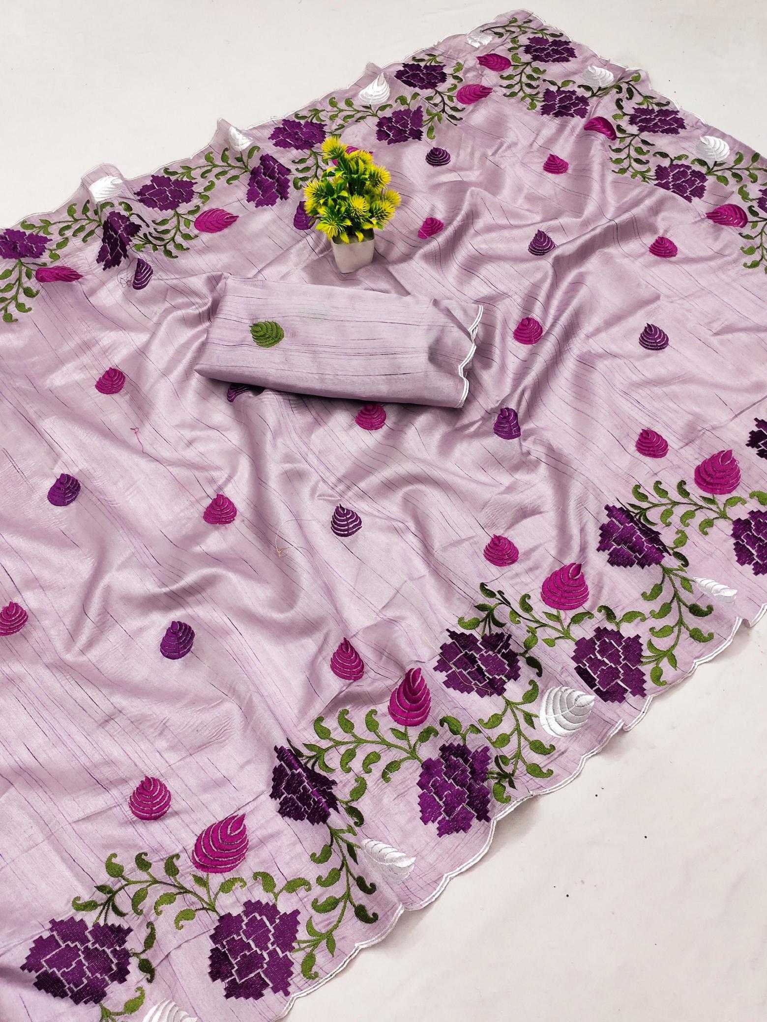 Ynf Tussar Silk RIN104 APE104 Silk Sarees Wedding Collections Festive Collections Wholesale Tussar Silk Sarees Fancy Silk Sarees Embroidered Silk Sarees Manufacturer