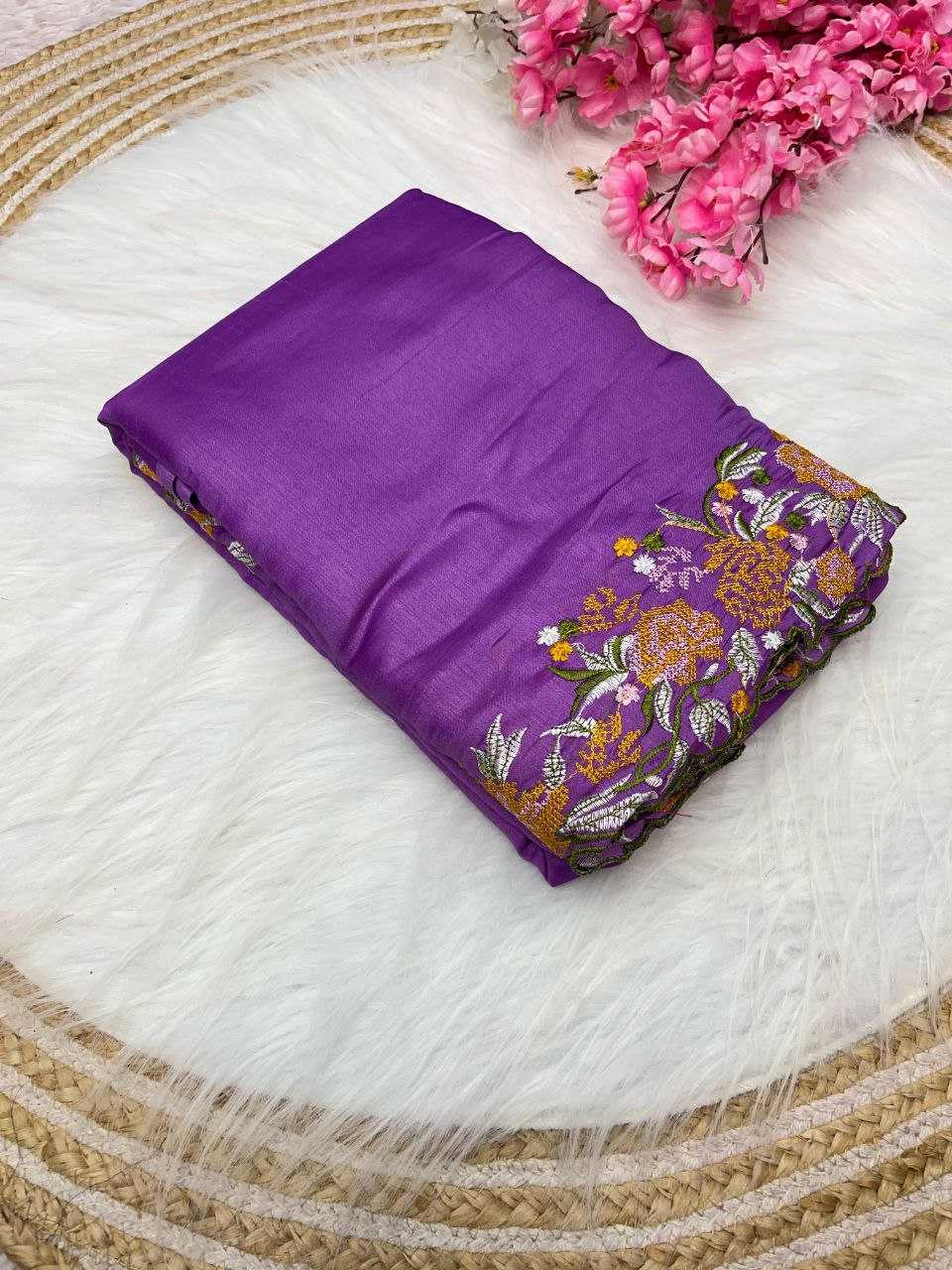 Ynf Tussar Silk RIN143 370 Sarees Diwali Collections Festive Collections Wholesale Embroidered Sarees Viscose Saree Tussar Sarees Manufacturer