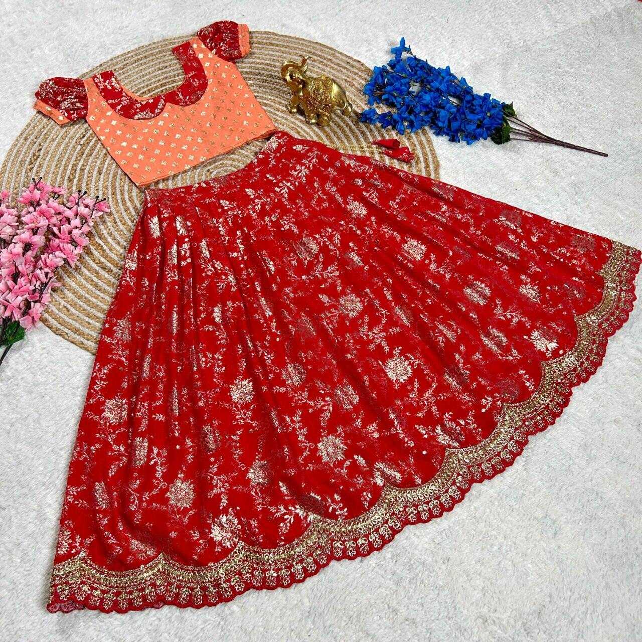 Ynf WEIGHTLESS KESH109 RRK109 Kids Wear Wholesale Kids Lehenga Embroidered Frock Kids Ghagra Choli Manufacturer