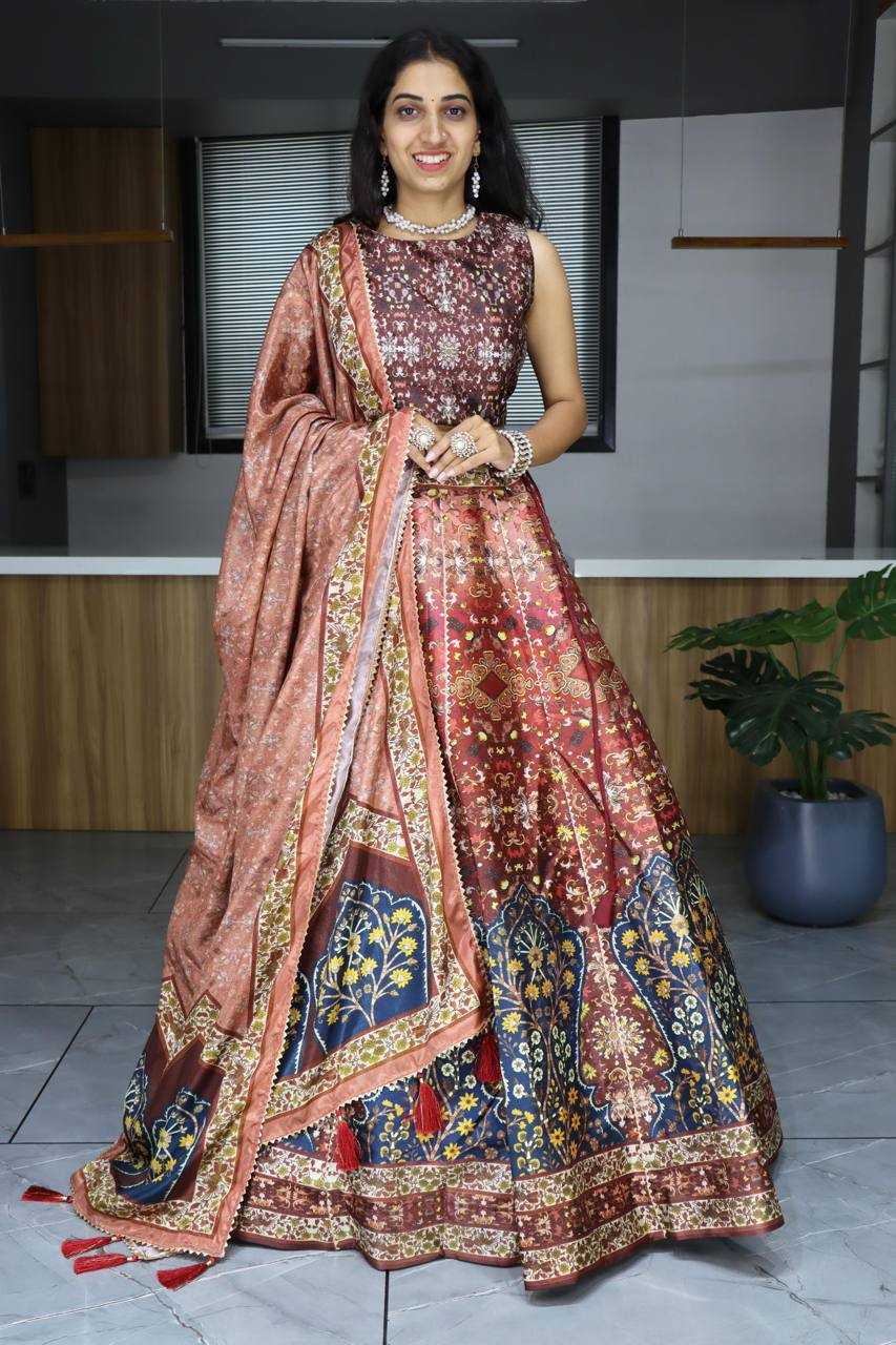 Ynf Art Silk RIN119 GRTN7140 Lehengas Wedding Collections Wholesale Wedding Lehenga Printed Lehenga Manufacturer