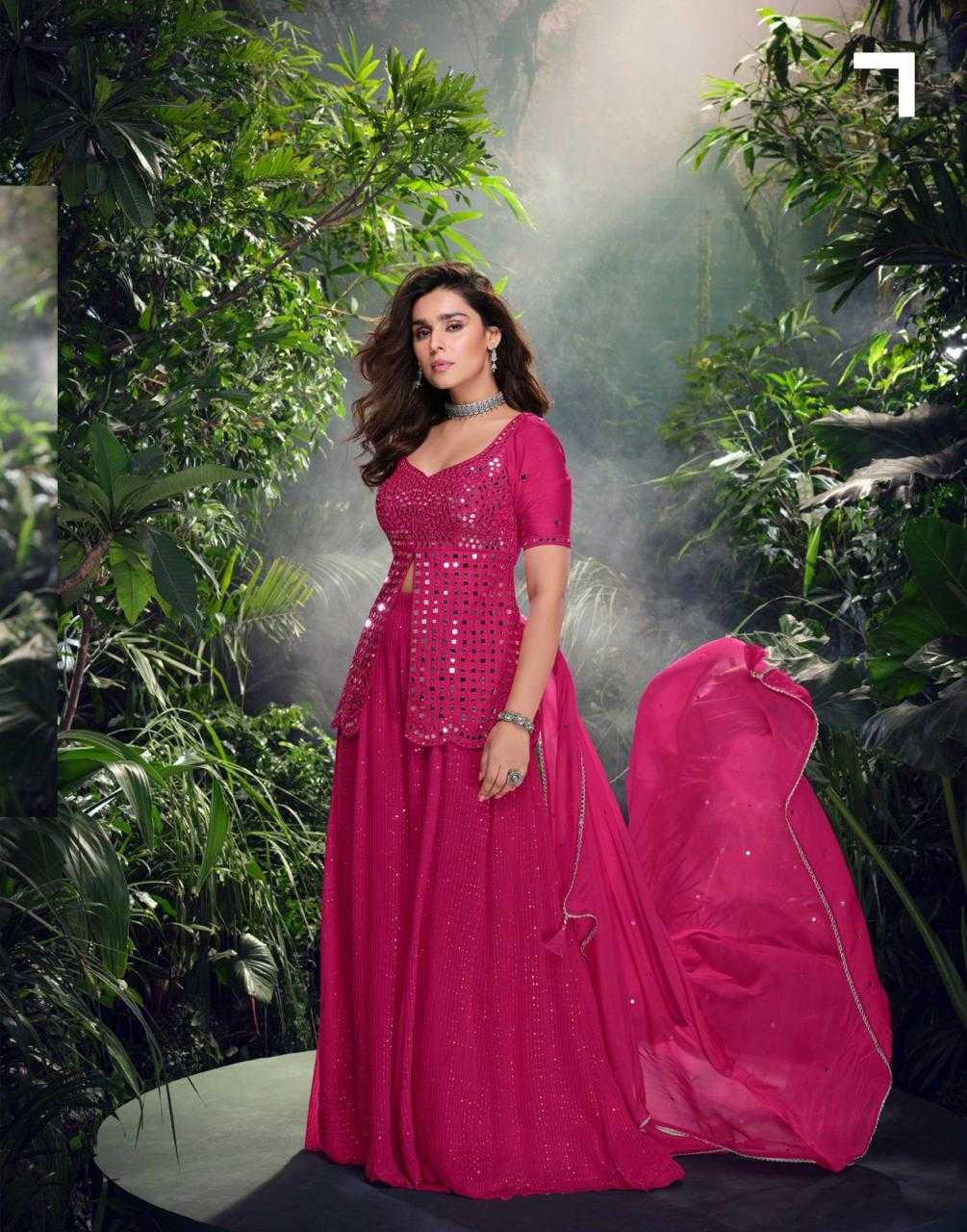 Ynf Chinon Silk RIN184 SAYURI DESIGNER-SHIVANI Suits & Dresses Wedding Collections Festive Collections Wholesale Palazzo Suit Party wear suits Embroidered Suits Manufacturer