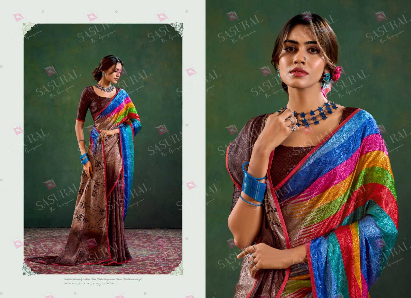 Ynf Crepe KESH416 SASURAL-SOPHIA Sarees Wedding Collections Festive Collections Wholesale Printed Sarees Hand Work Sarees Jacquard Saree Manufacturer