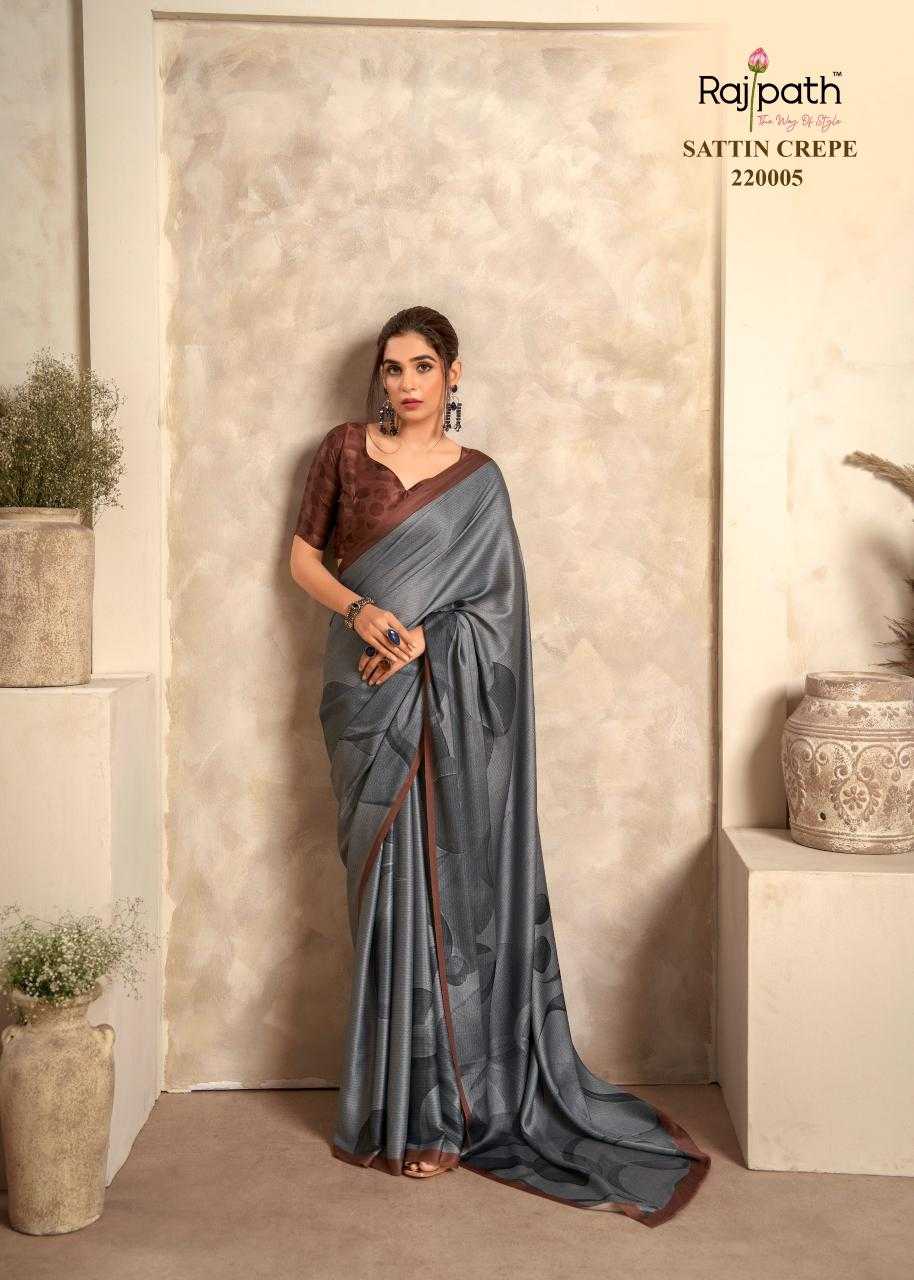 Ynf Crepe Silk KESH416 RajPath-Jasmine Silk Sarees Wedding Collections Wholesale Crepe Silk Saree Party Wear Silk Sarees Designer Silk Sarees Manufacturer