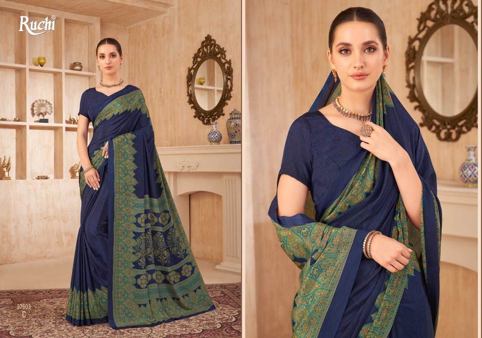 Ynf Crepe Silk KESH416 Ruchi-VIVANTA SILK Silk Sarees Wedding Collections Festive Collections Wholesale Crepe Silk Saree Party Wear Silk Sarees Silk Sarees For Weddings Manufacturer