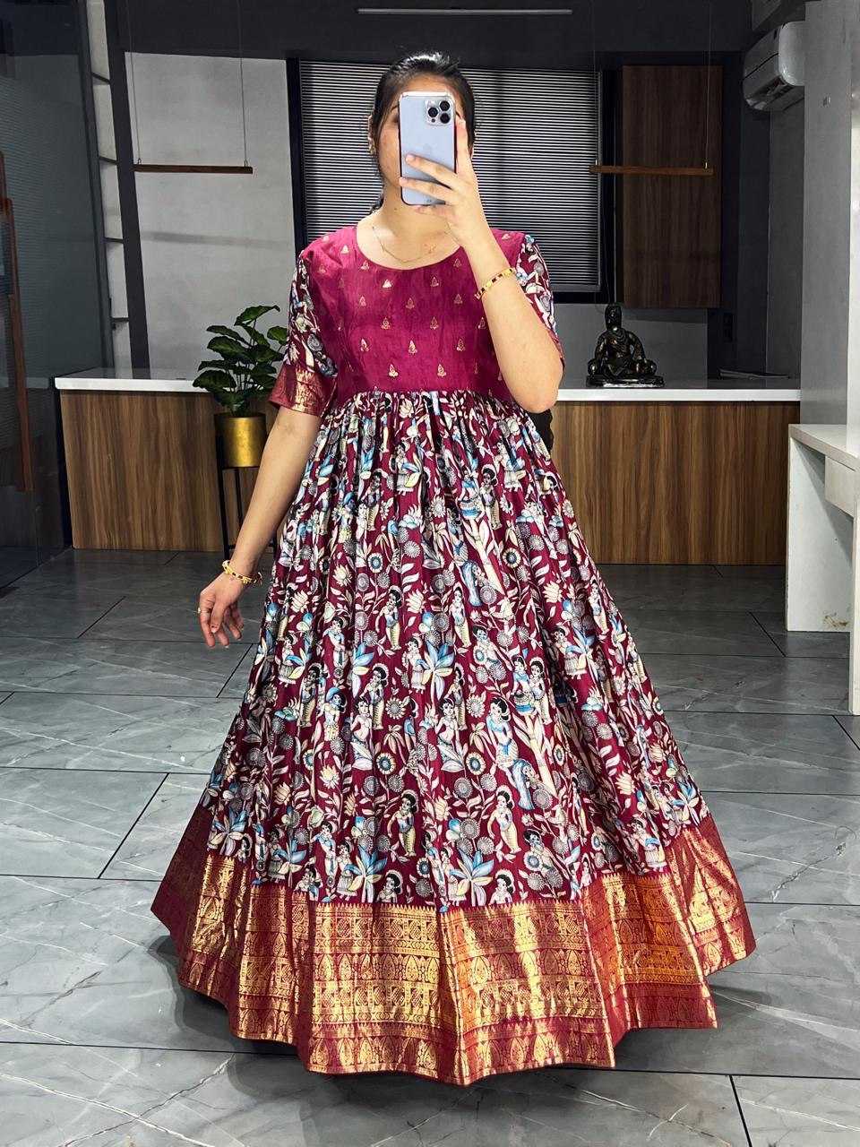 Ynf Dola Silk RIN119 GRTN6030 Gowns Wedding Collections Wholesale Printed Gowns Wedding Outfits Manufacturer