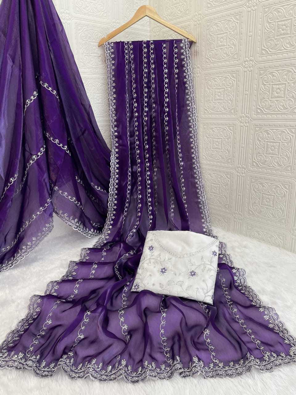 Ynf Jimmy Choo RIN205 LF-814 Sarees Wedding Collections Festive Collections Wholesale Jimmy Choo Sarees Sequins Work Saree Festive Sarees Manufacturer