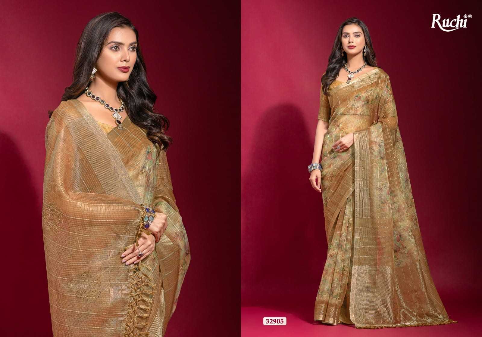 Ynf Linen KESH416 RUCHI-KRISHA Silk Sarees Wedding Collections Festive Collections Wholesale Printed Silk Saree Pure Zari Silk Sarees Linen Silk Sarees Manufacturer