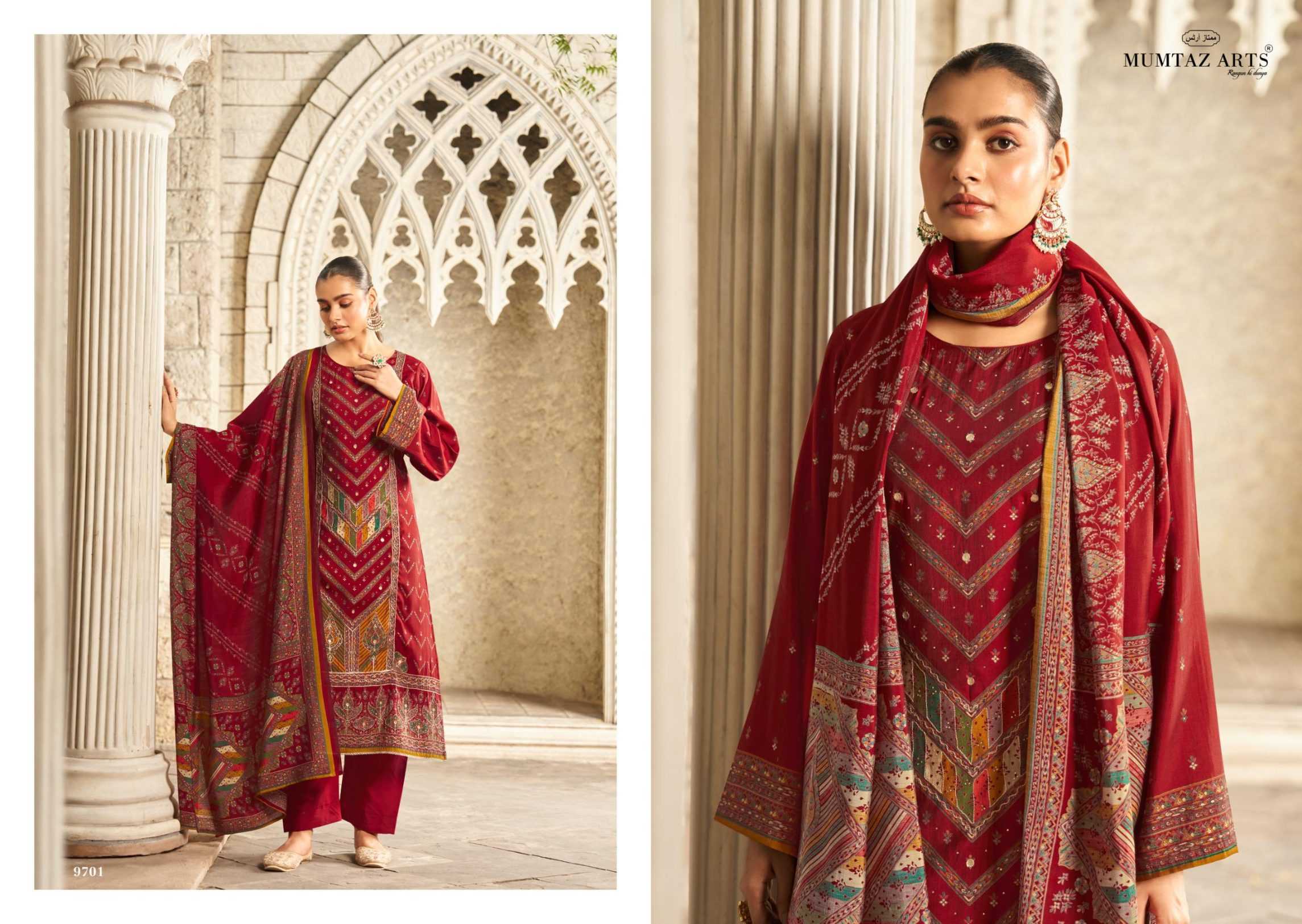 Ynf Muslin RIN186 MUMTAZ ARTS-MUSKAN Suits & Dresses Islamic Clothing Festive Collections Wholesale Pakistani Suits Party wear suits Eid Collections Manufacturer