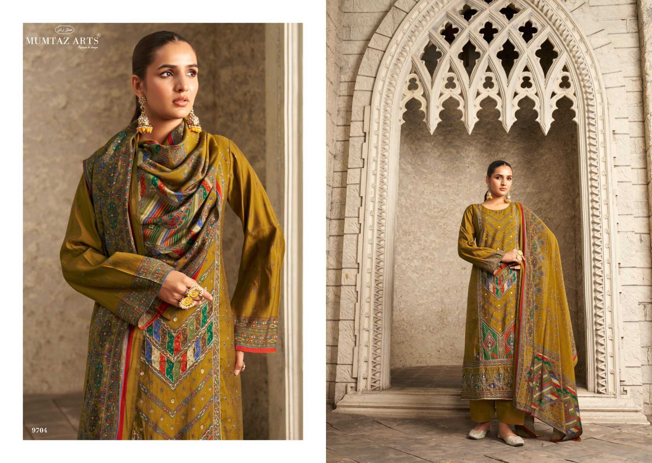 Ynf Muslin RIN186 MUMTAZ ARTS-MUSKAN Suits & Dresses Islamic Clothing Festive Collections Wholesale Pakistani Suits Party wear suits Eid Collections Manufacturer