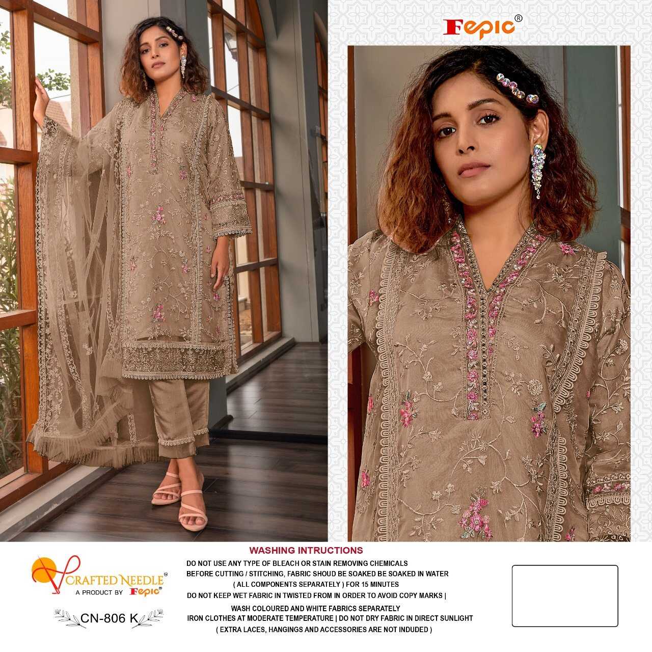 Ynf Organza KESH446 CRAFTED NEEDLE-CN806 Suits & Dresses Islamic Clothing Festive Collections Wholesale Pakistani Suits Afghani Suits Embroidered Suits Manufacturer