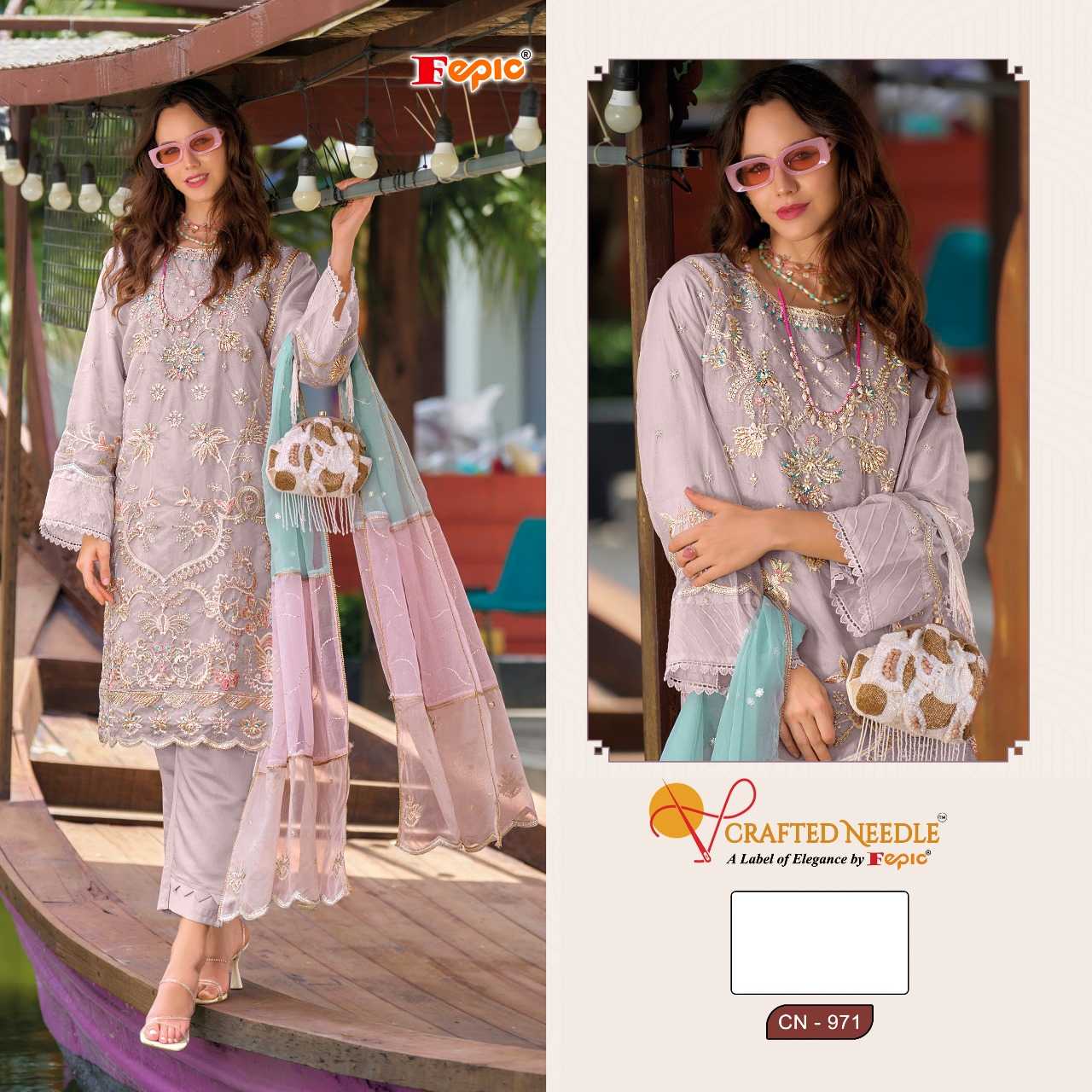 Ynf Organza KESH446 CRAFTED NEEDLE-CN971 Suits & Dresses Islamic Clothing Festive Collections Wholesale Pakistani Suits Afghani Suits Embroidered Suits Manufacturer